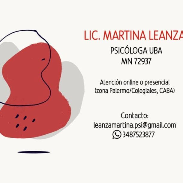 Martina Leanza, Psicoanalista UBA
