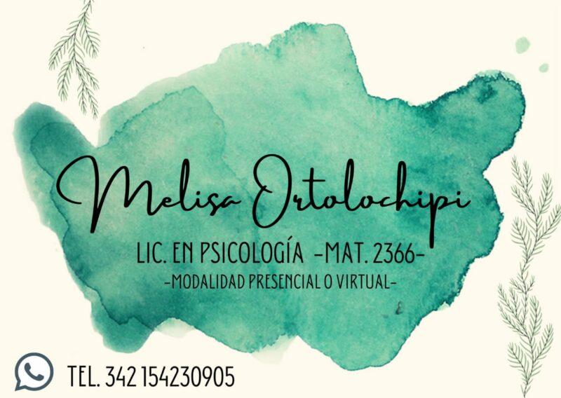 Lic. en Psicología Melisa Ortolochipi