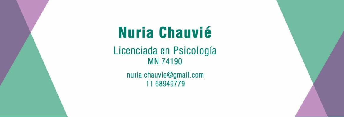 Lic. en Psicología Nuria Chauvié